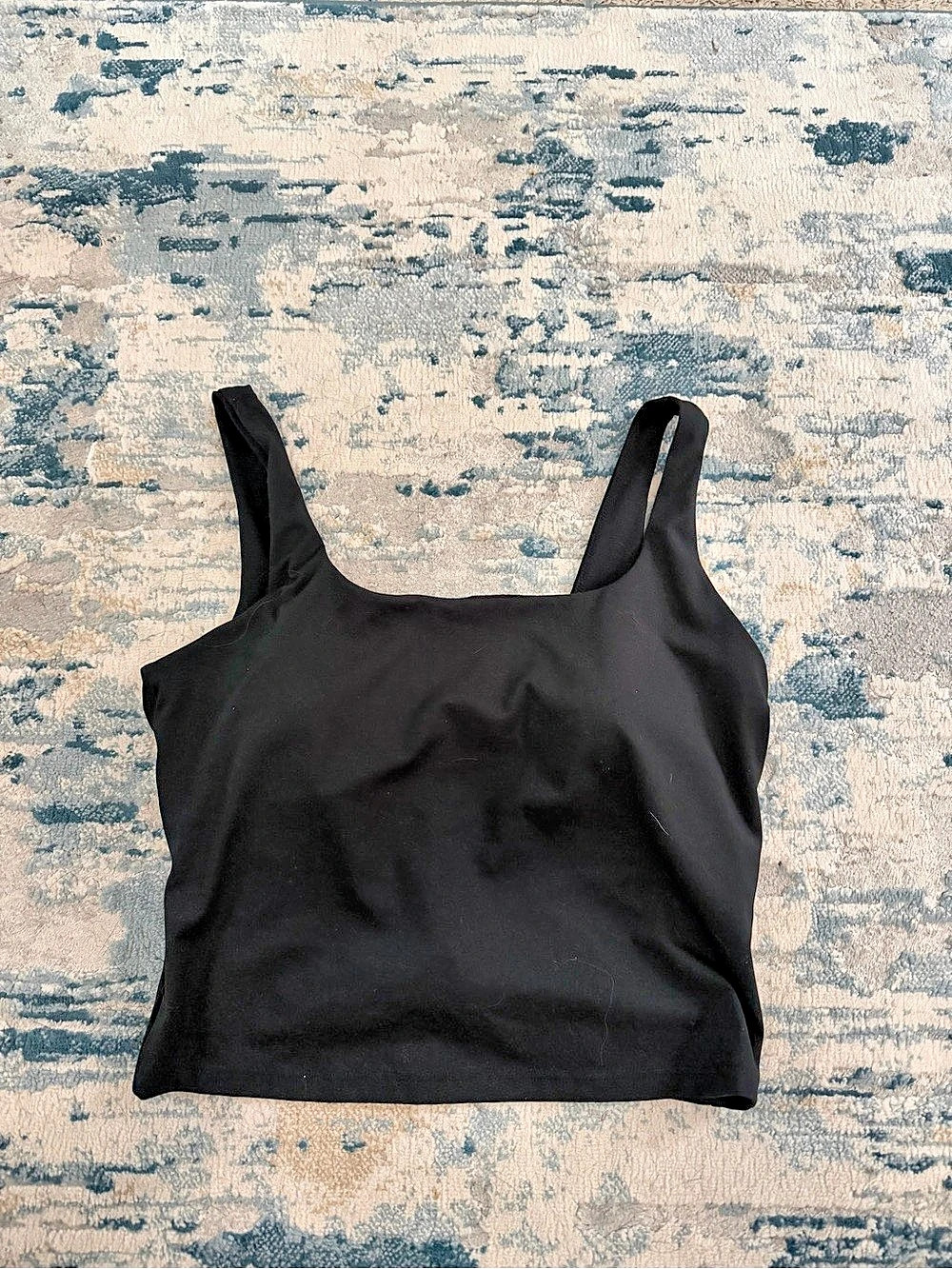 Fabletics PureLuxe Built-In Bra Tank Athletic Gray Large